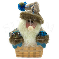 Dekoracyjny koszyczek świąteczny `Bałwanek`